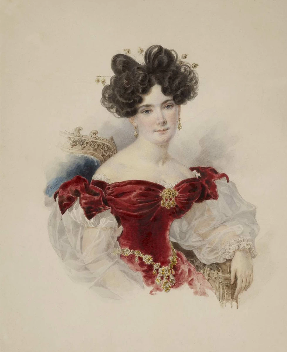 Ritratto della contessa N.N. Stroganova - Galleria Statale Tretyakov, Mosca